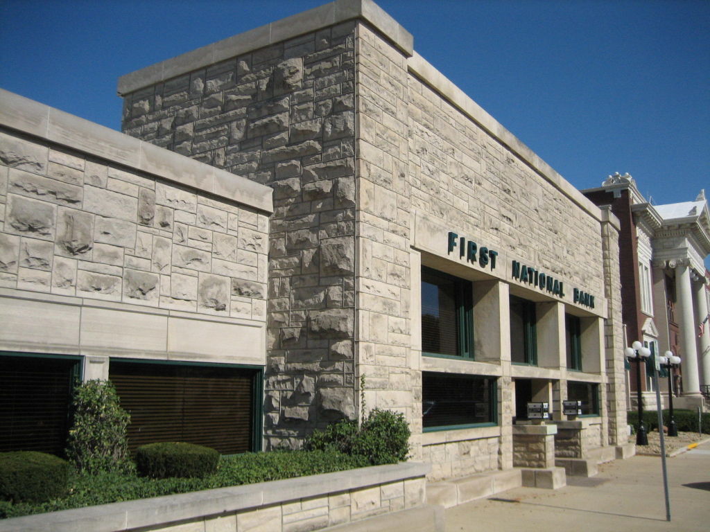 Frank Lloyd Wright's First National Bank of Dwight